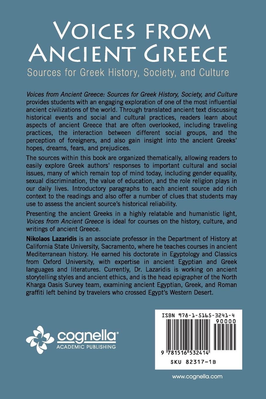 Rückseitencover Voices from Ancient Greece