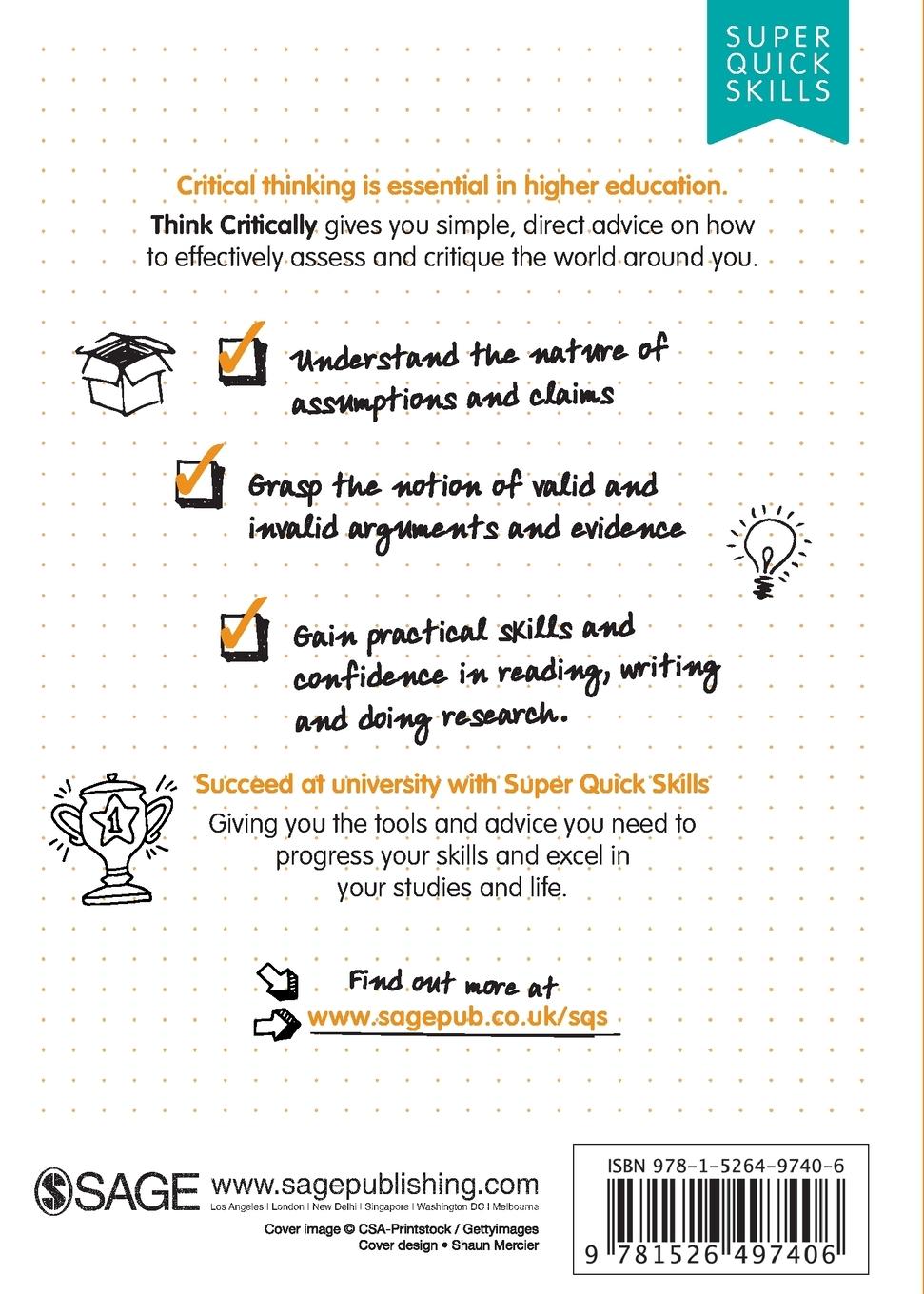 Rückseitencover Think Critically