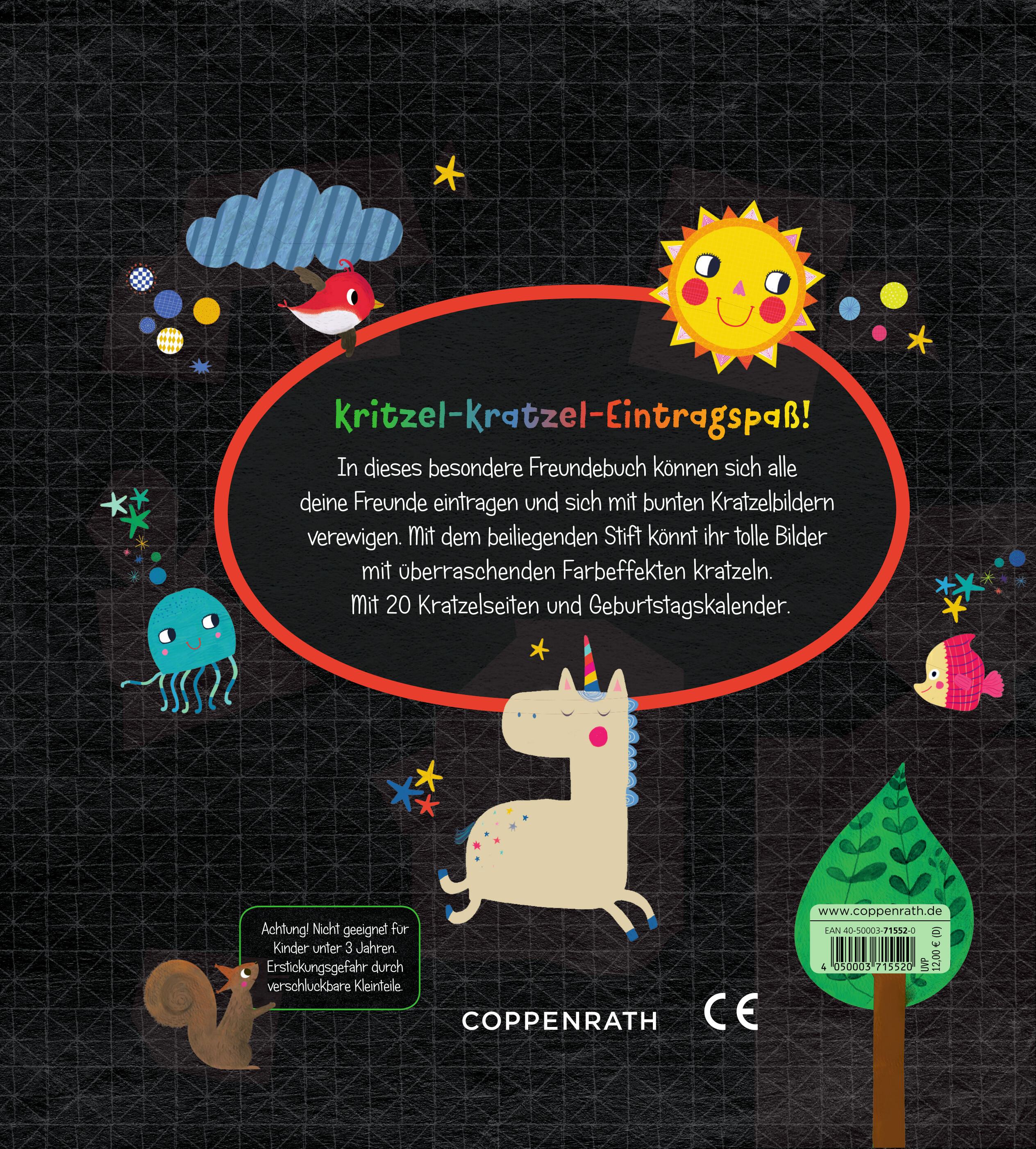 Rückseitencover Freundebuch - Meine Kindergartenfreunde