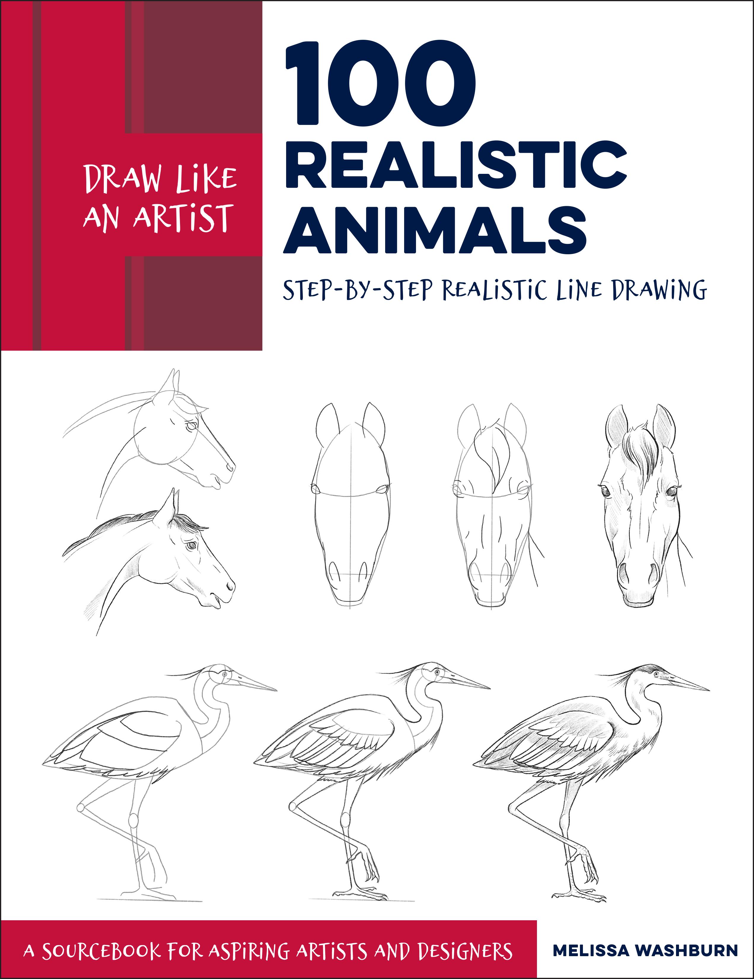 Vorderes Coverbild Draw Like an Artist: 100 Realistic Animals