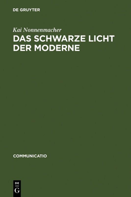 Vorderes Coverbild Das schwarze Licht der Moderne
