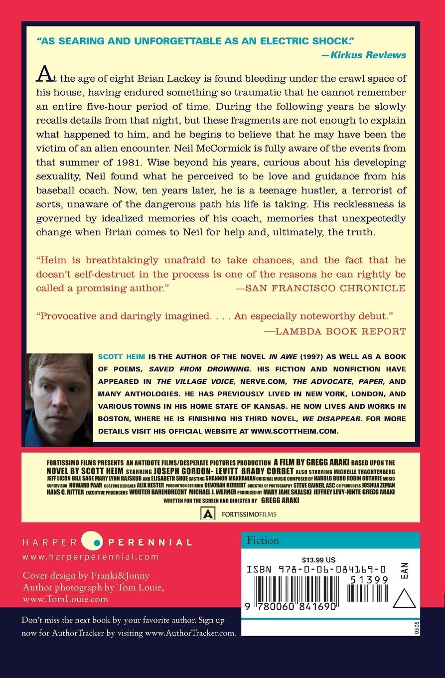 Rückseitencover Mysterious Skin