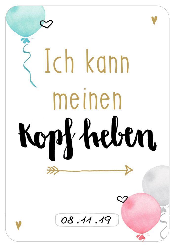 Beispielinhalt (Bild) Fotokarten-Box - Babys erstes Jahr - Deine Meilensteine