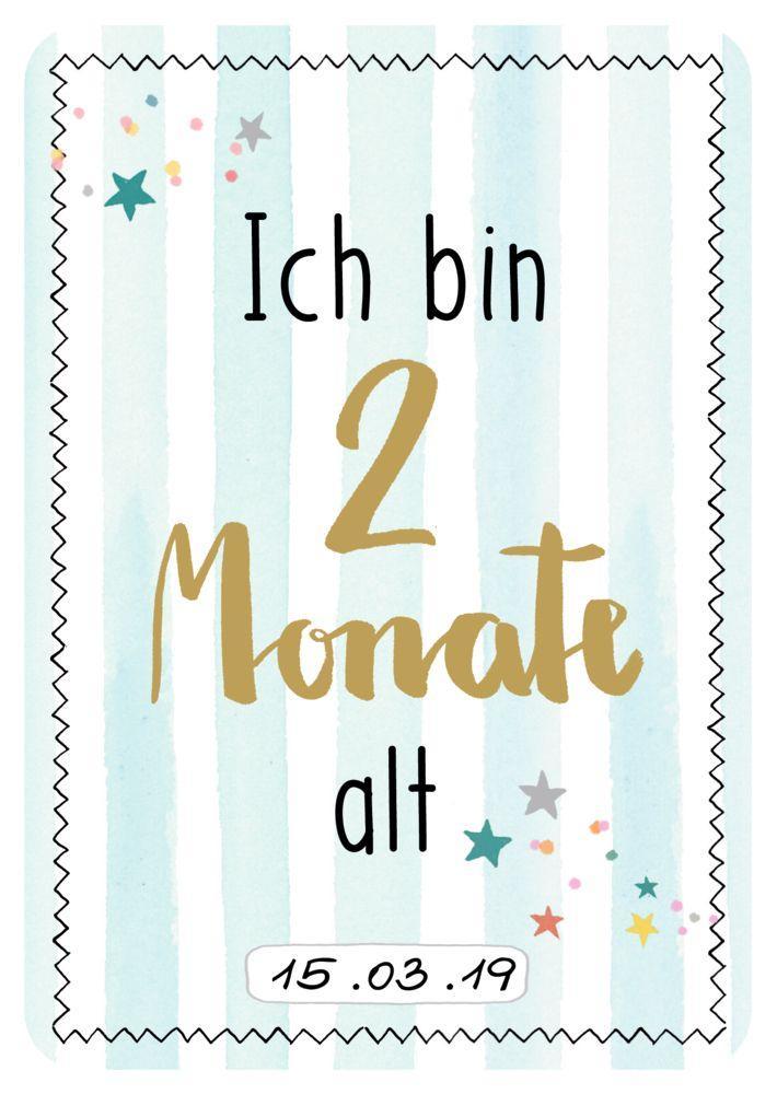 Beispielinhalt (Bild) Fotokarten-Box - Babys erstes Jahr - Deine Meilensteine