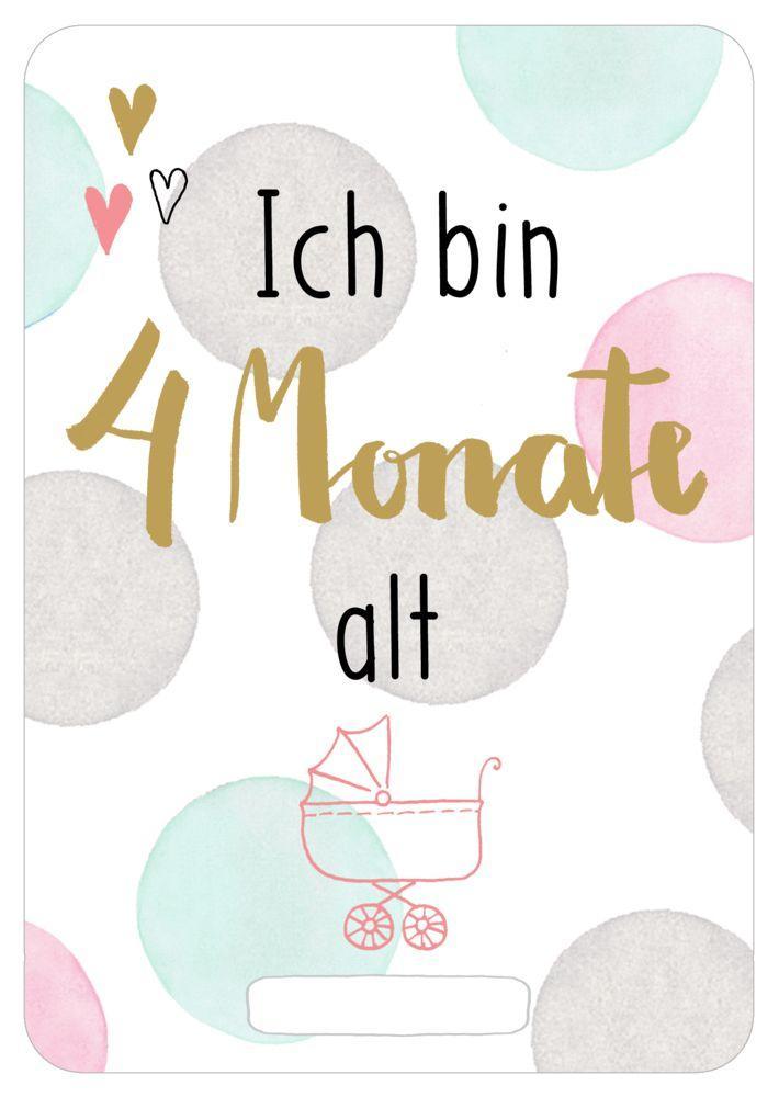 Beispielinhalt (Bild) Fotokarten-Box - Babys erstes Jahr - Deine Meilensteine