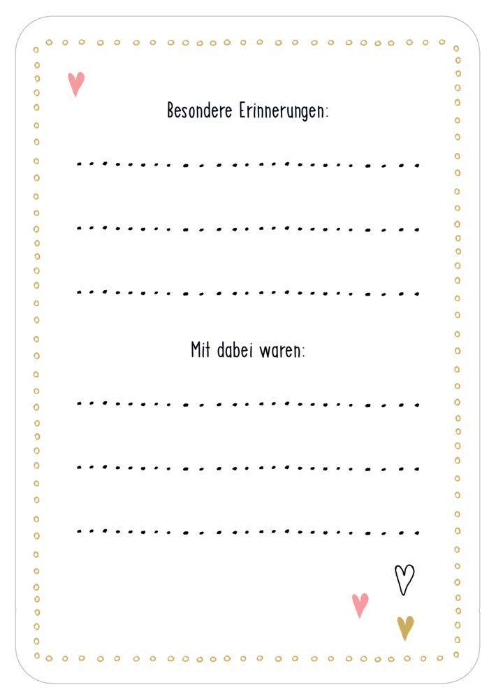 Beispielinhalt (Bild) Fotokarten-Box - Babys erstes Jahr - Deine Meilensteine