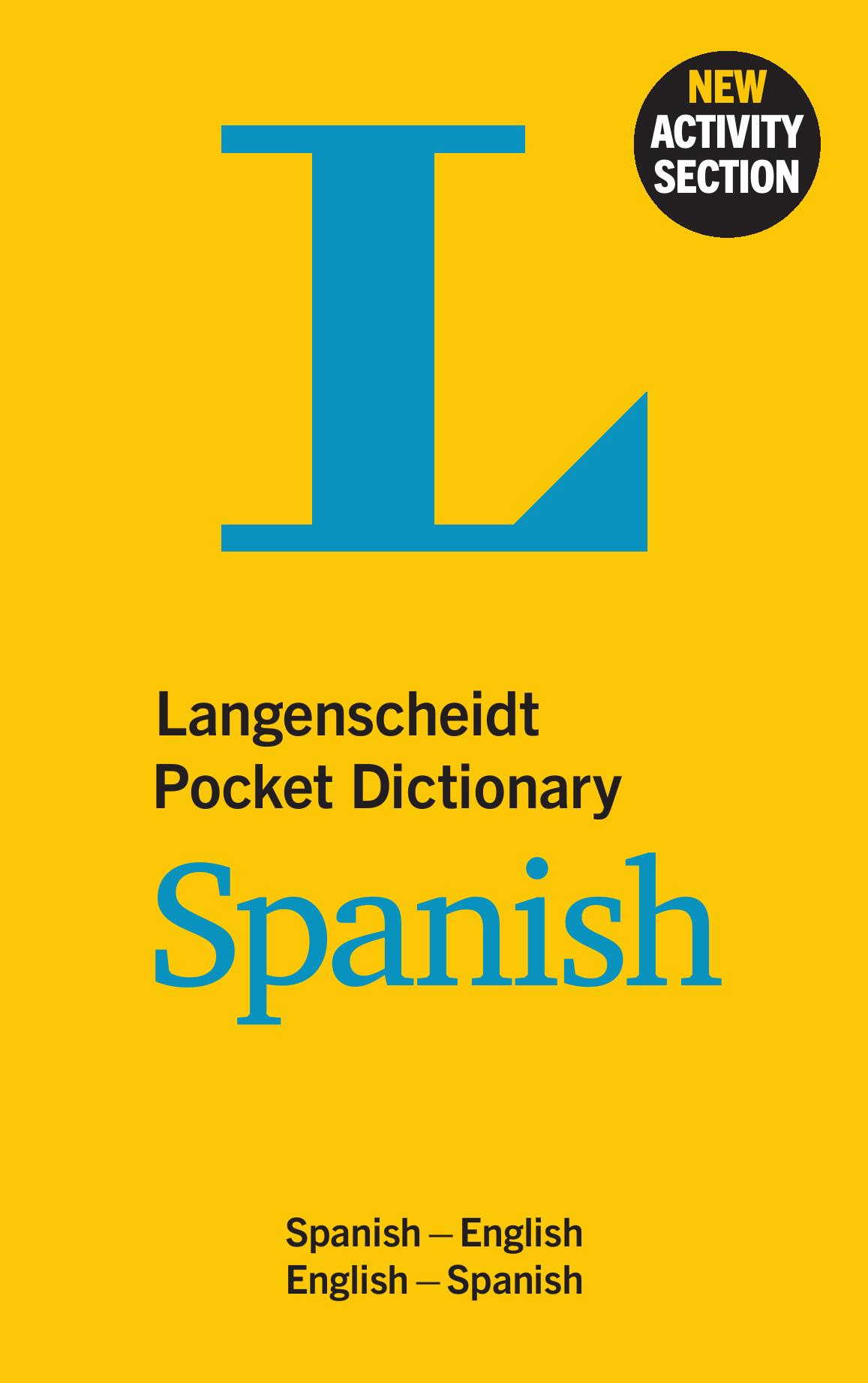 Vorderes Coverbild Langenscheidt Pocket Dictionary Spanish