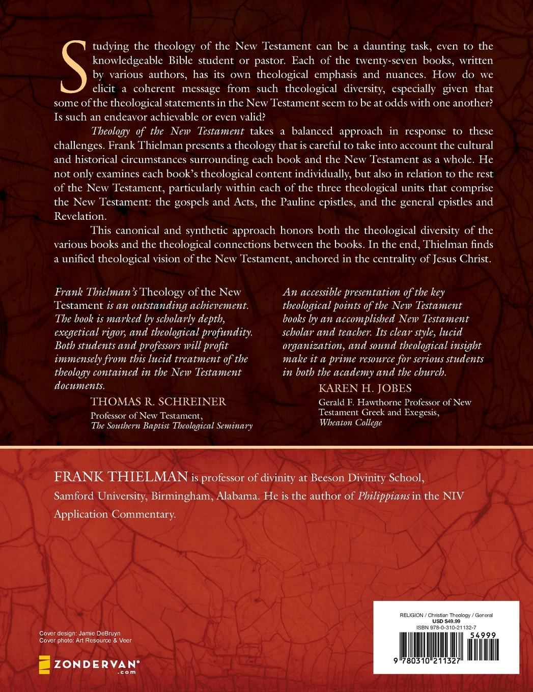 Rückseitencover Theology of the New Testament | Hardcover