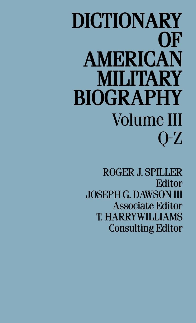 Vorderes Coverbild Dict Amer Militaary Biog V3