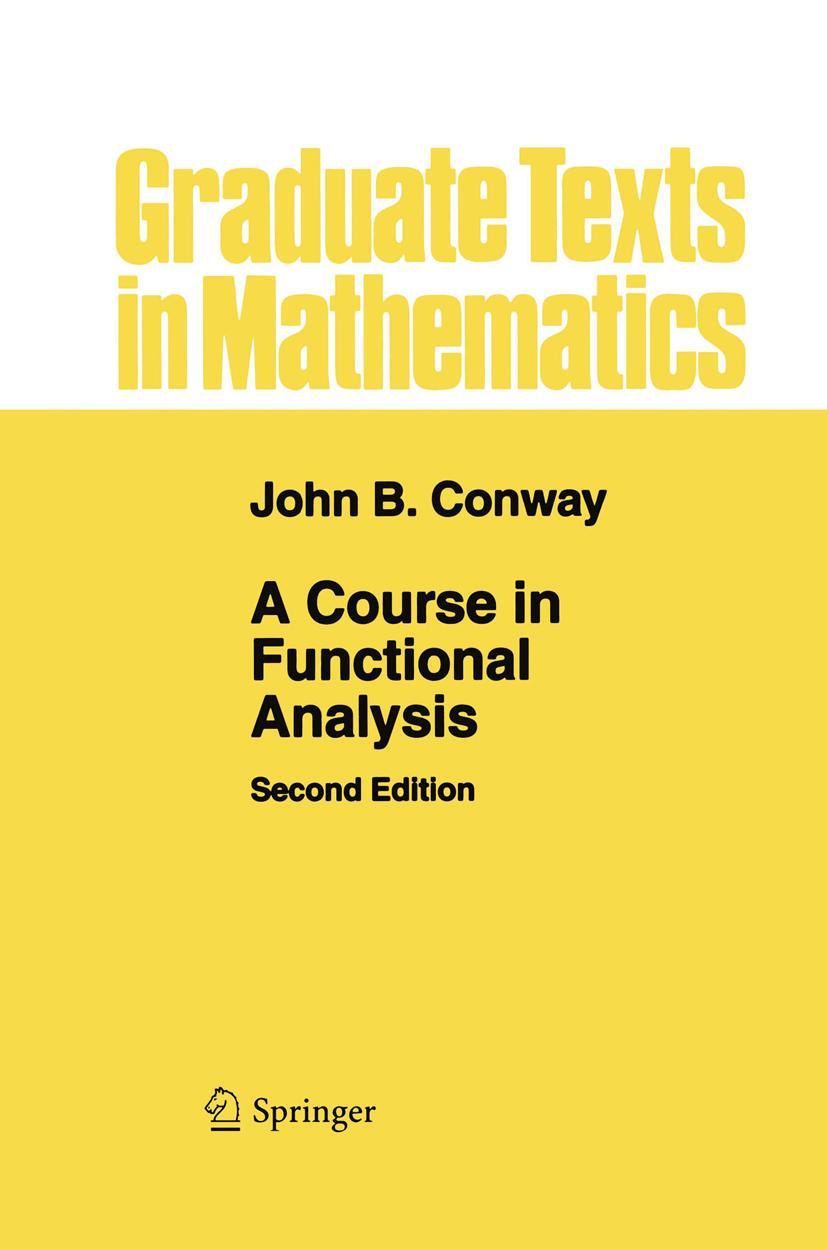 Vorderes Coverbild A Course in Functional Analysis