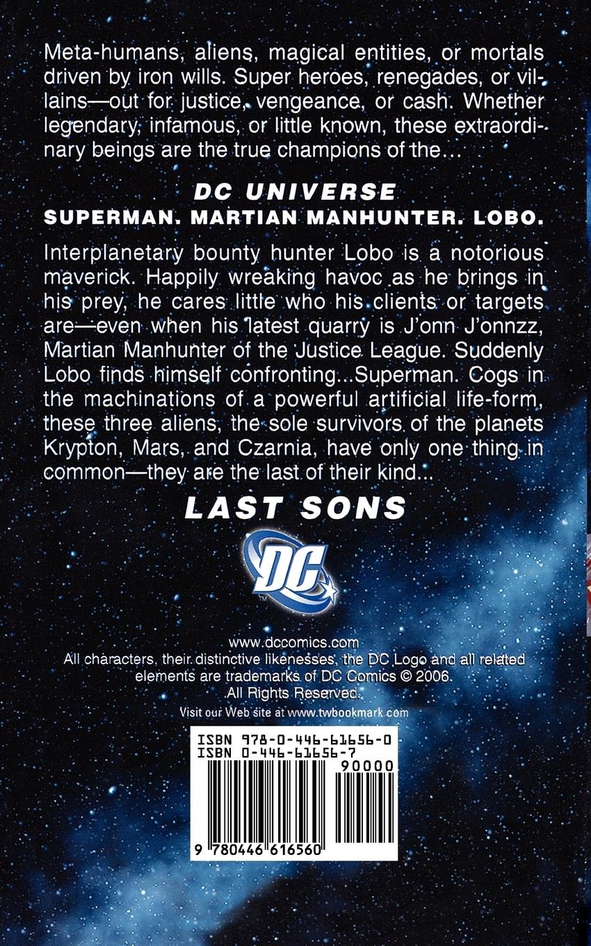 Rückseitencover DC Universe Last Sons