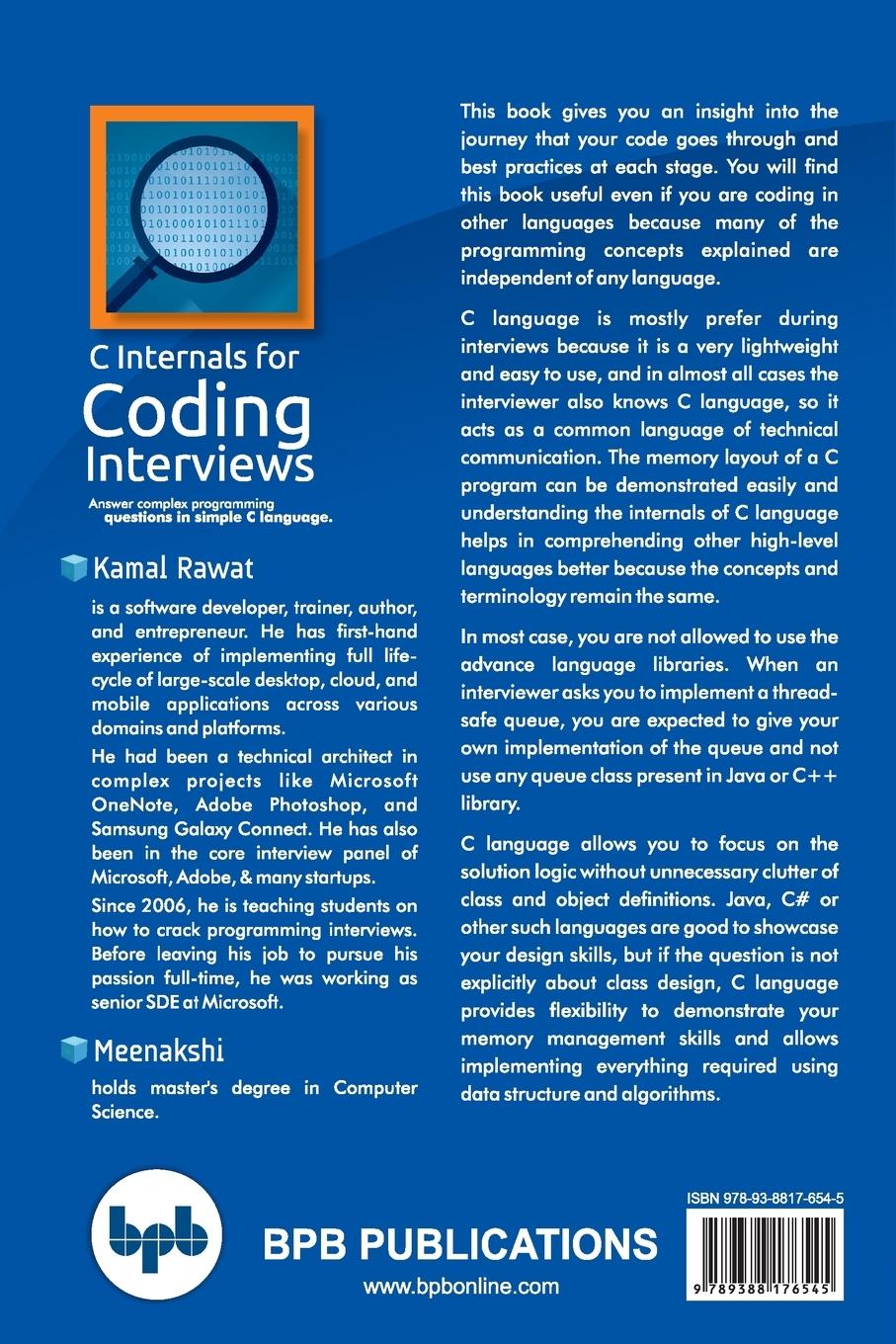 Rückseitencover C Internals For Coding Interviews