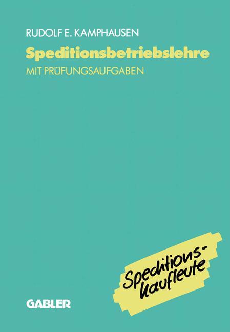 Vorderes Coverbild Speditionsbetriebslehre