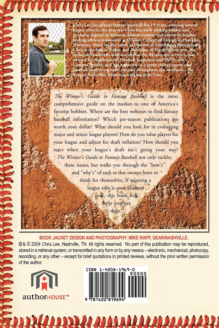 Rückseitencover The Winner's Guide to Fantasy Baseball