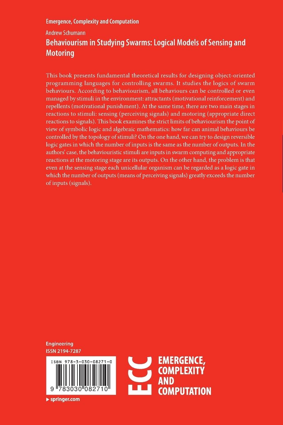 Rückseitencover Behaviourism in Studying Swarms: Logical Models of Sensing and Motoring