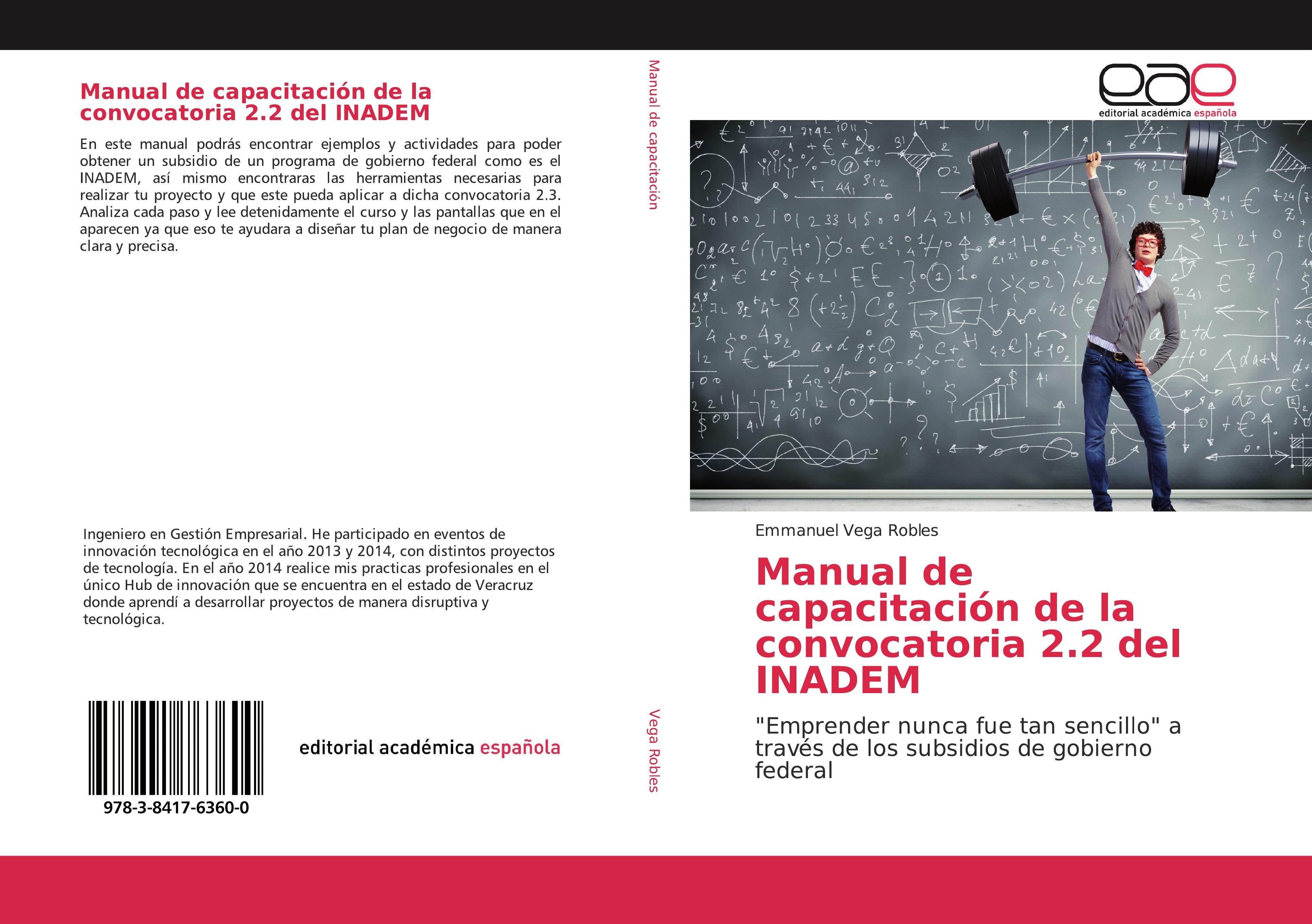 Vorderes Coverbild Manual de capacitación de la convocatoria 2.2 del INADEM