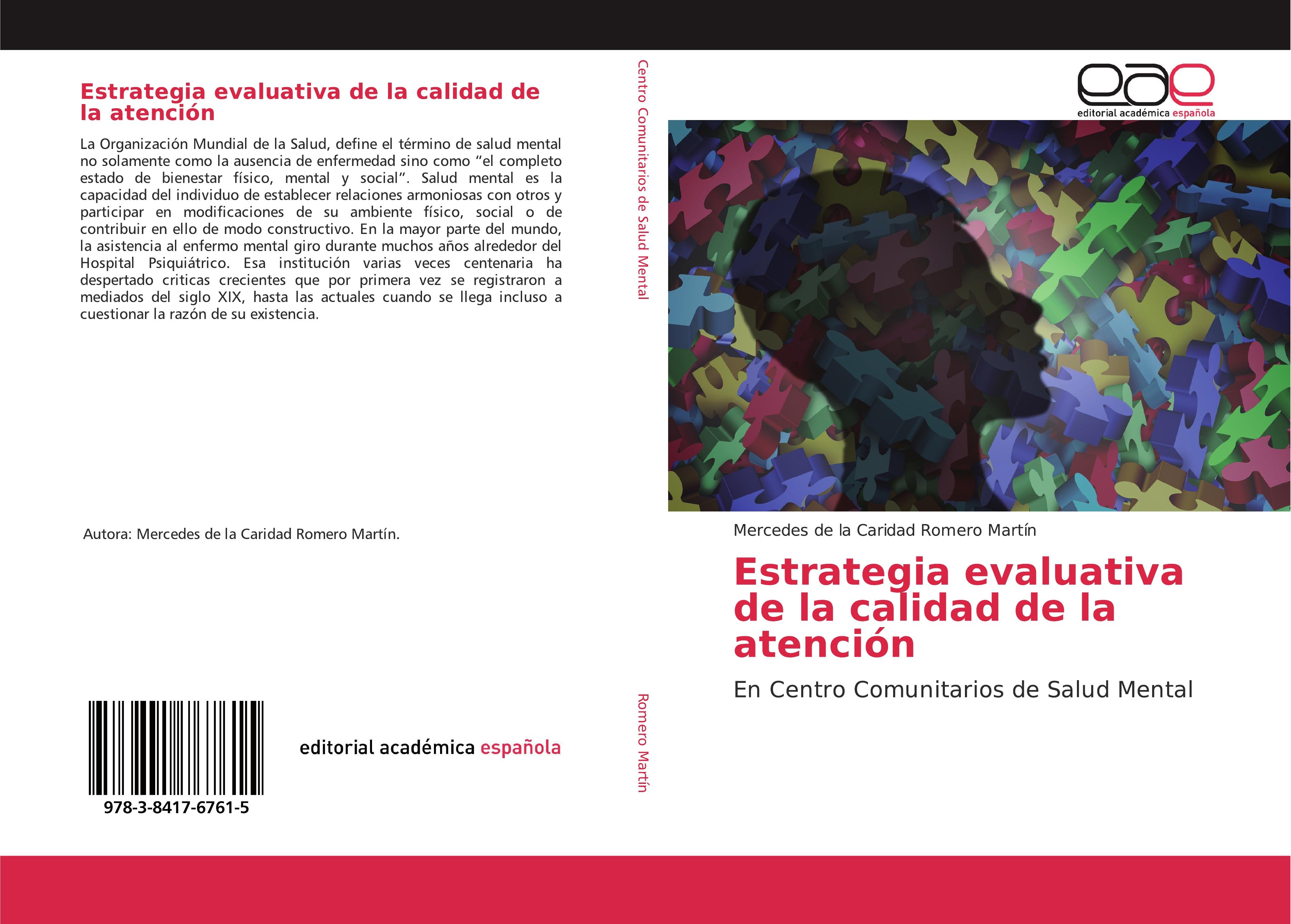 Vorderes Coverbild Estrategia evaluativa de la calidad de la atención