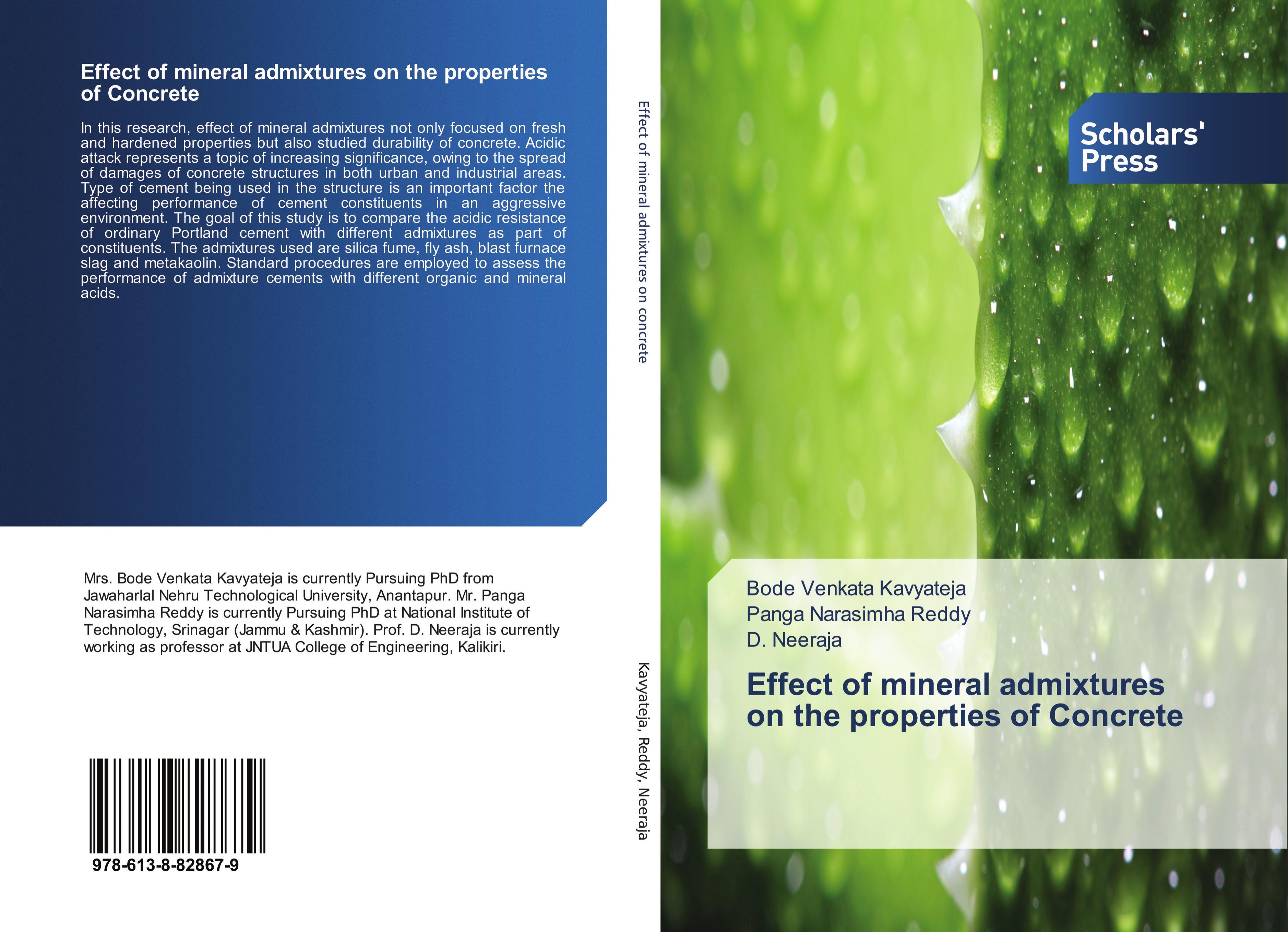 Vorderes Coverbild Effect of mineral admixtures on the properties of Concrete