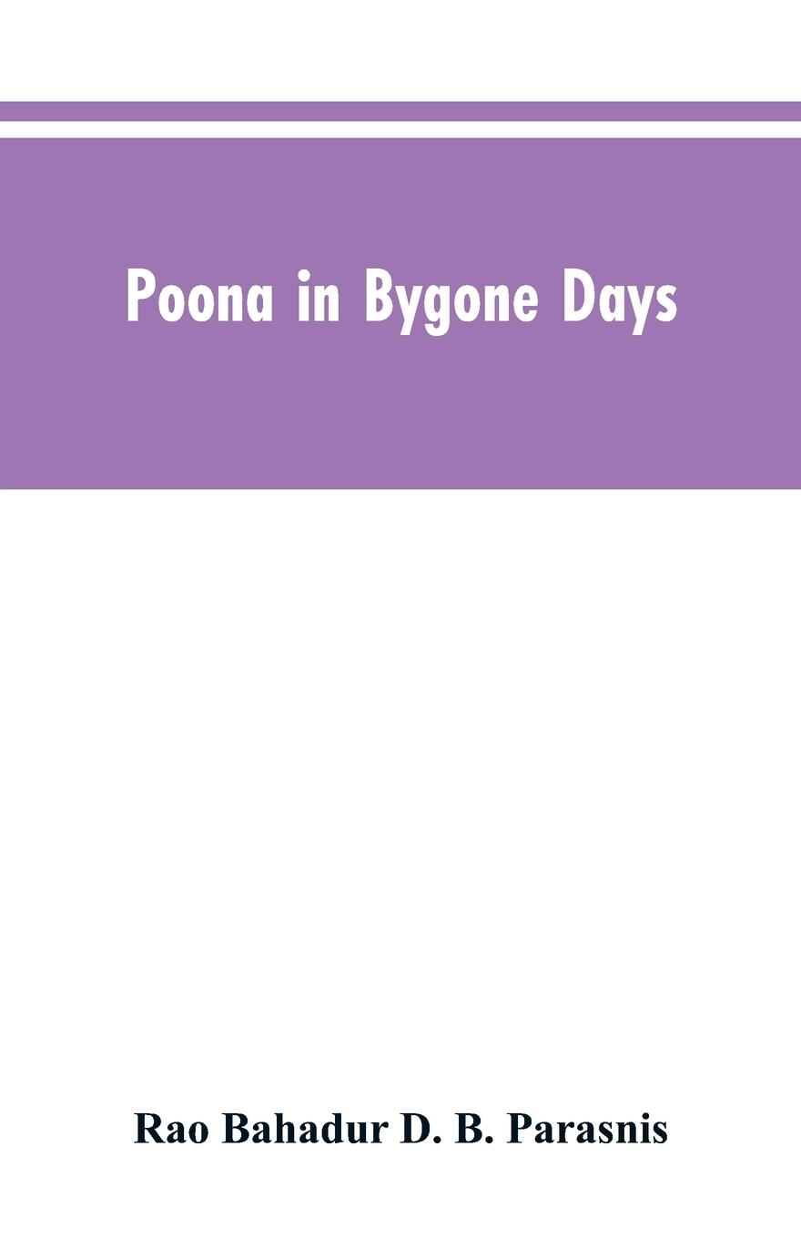 Vorderes Coverbild Poona In Bygone Days
