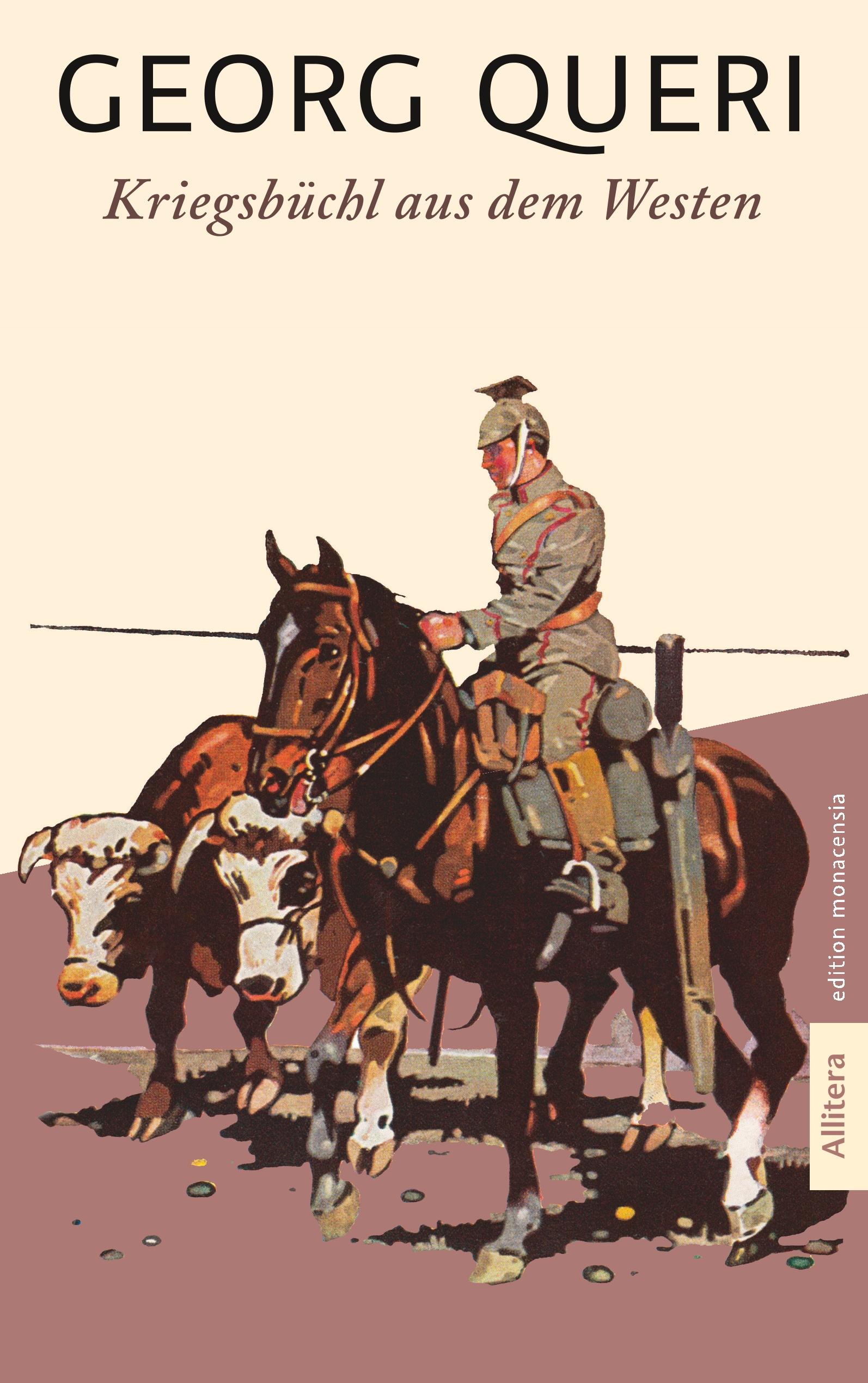 Vorderes Coverbild Kriegsbüchl aus dem Westen