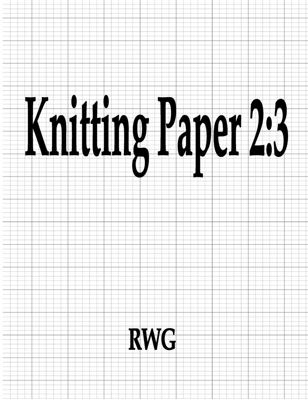 Vorderes Coverbild Knitting Paper 2