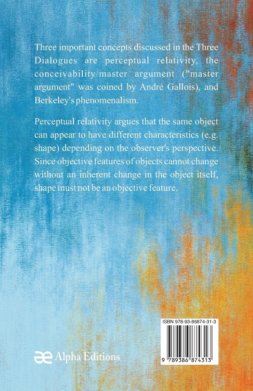 Rückseitencover Three Dialogues between Hylas and Philonous in Opposition to Sceptics and Atheists