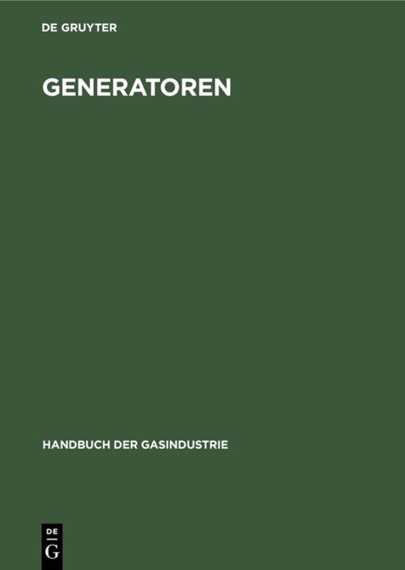 Vorderes Coverbild Generatoren