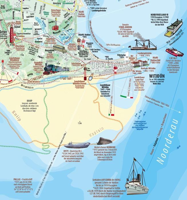 Beispielinhalt (Bild) AMRUM - Reise durch die Zeit 1 : 20 000