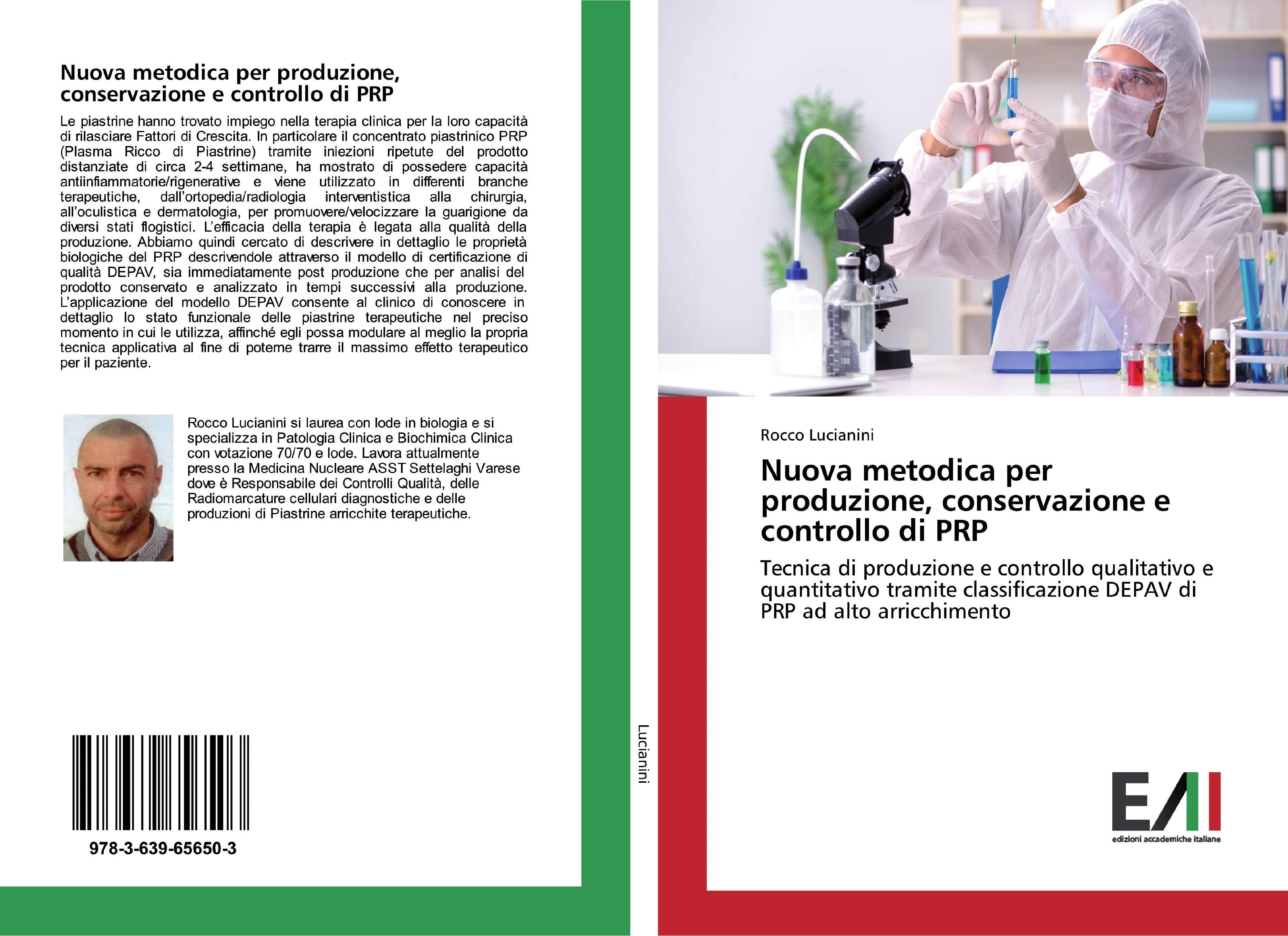 Vorderes Coverbild Nuova metodica per produzione, conservazione e controllo di PRP