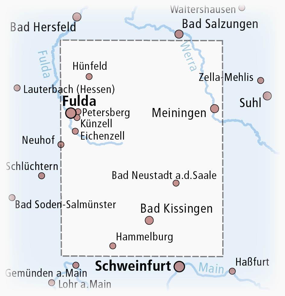 Beispielinhalt (Bild) Rhön 1:100 000