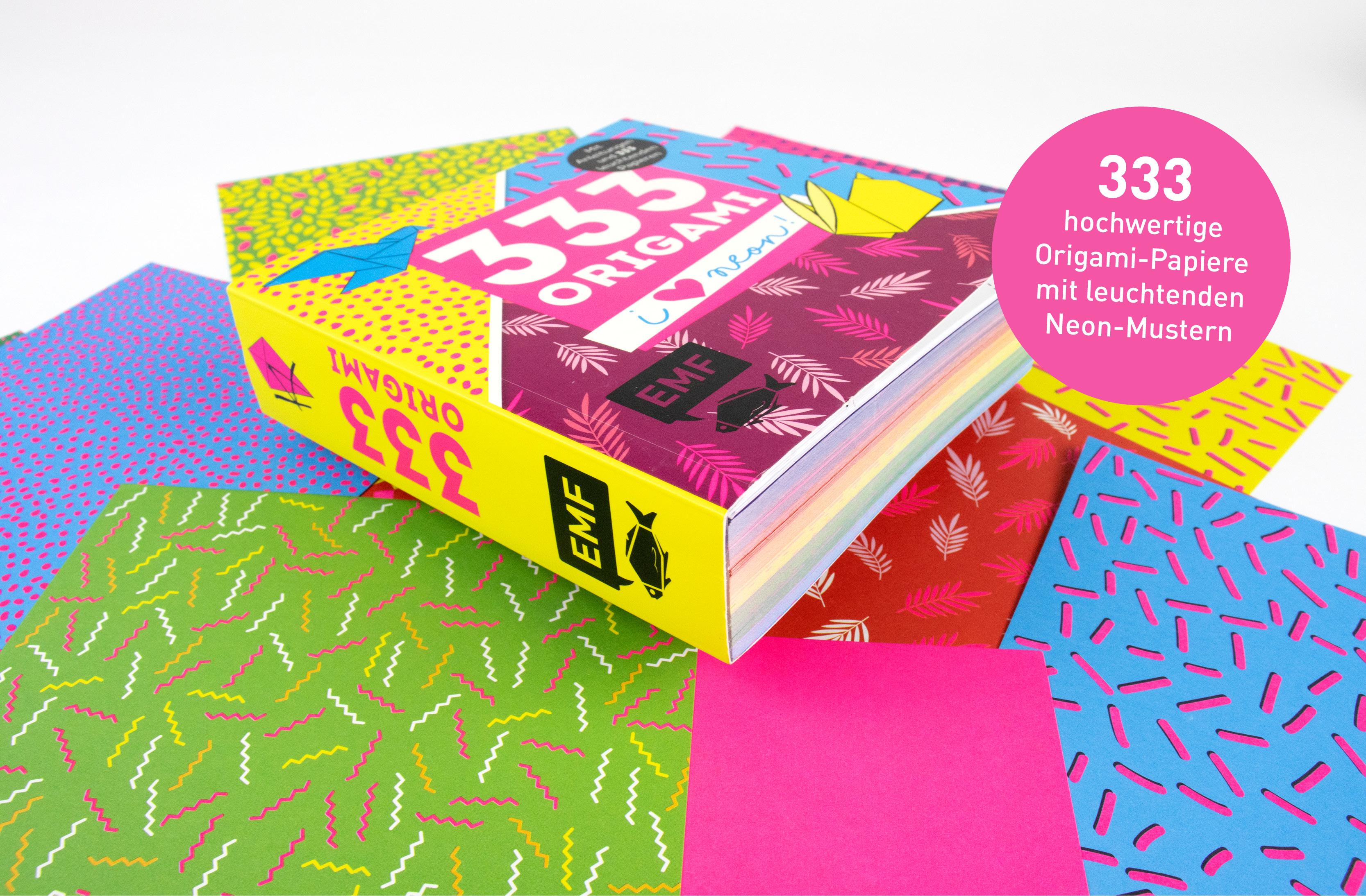 Beispielinhalt (Bild) 333 Origami - I love Neon!