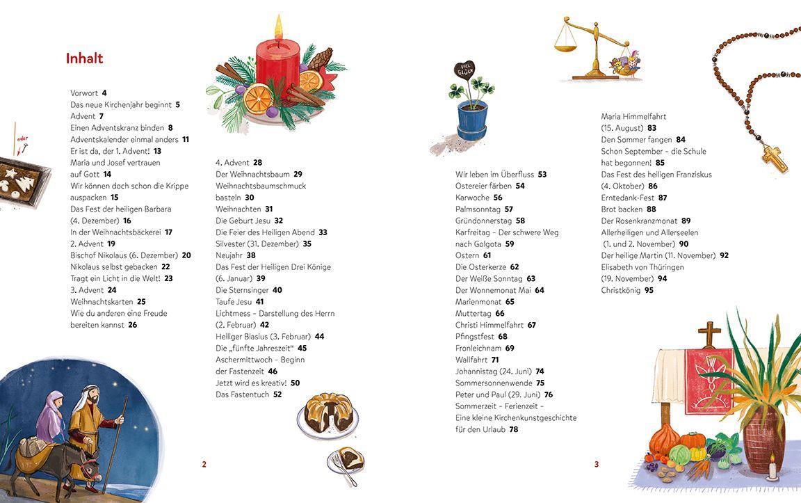 Beispielinhalt (Bild) Das Kirchenjahr für Kinder