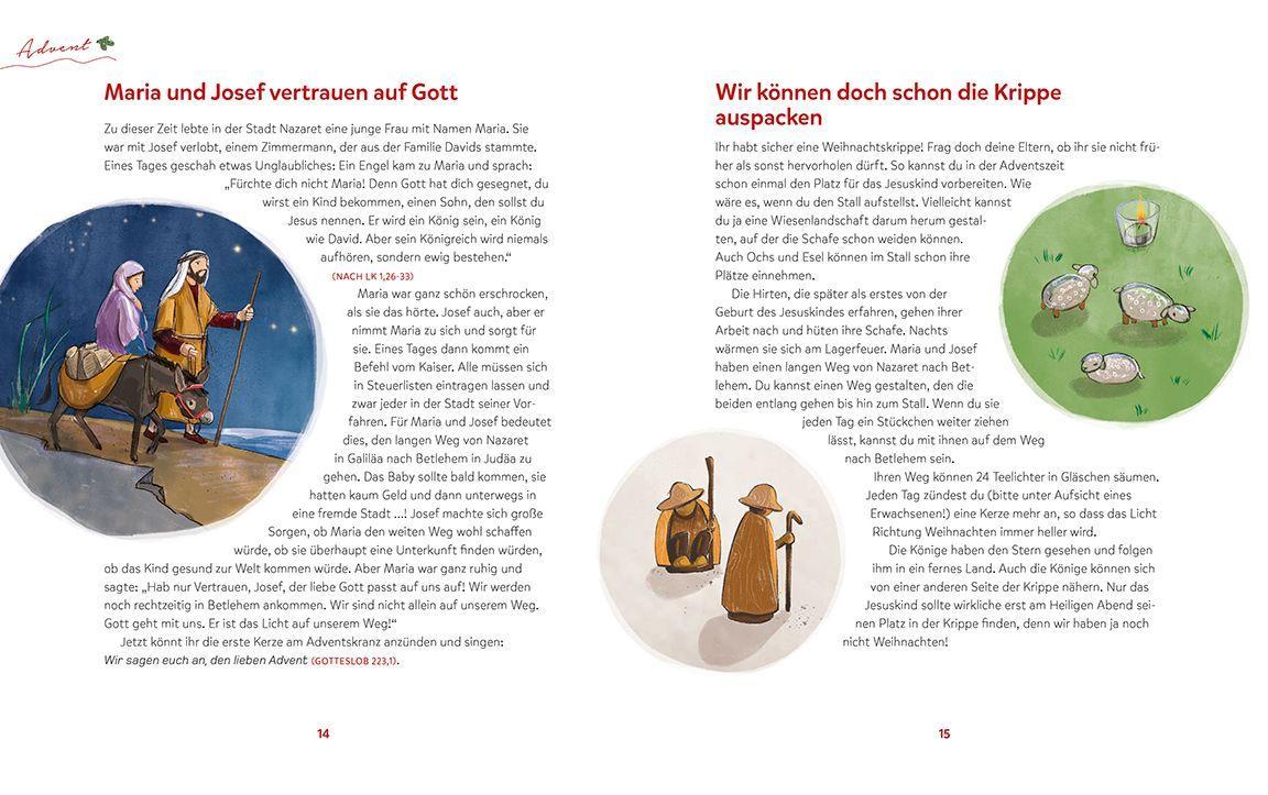 Beispielinhalt (Bild) Das Kirchenjahr für Kinder