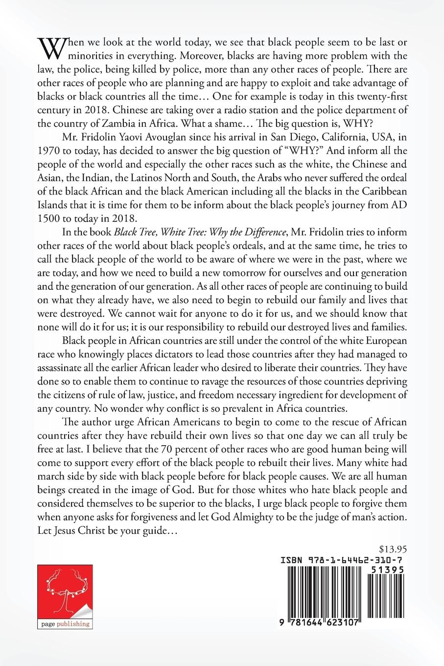 Rückseitencover Black Tree, White Tree, Why The Difference?