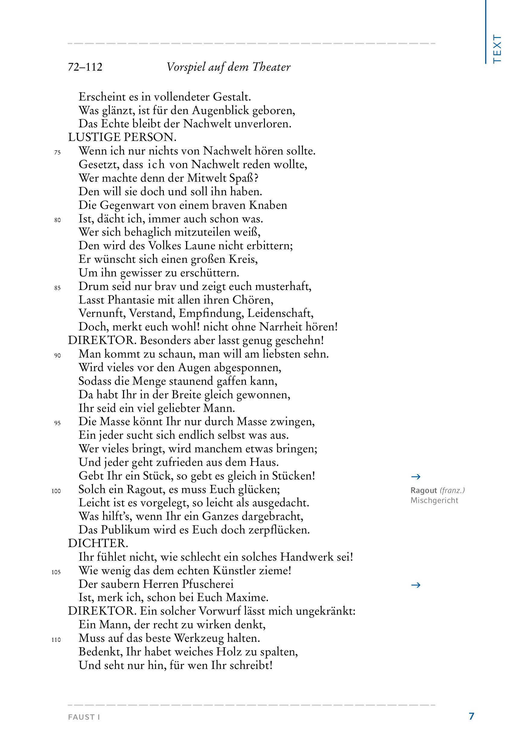 Beispielinhalt (Bild) Faust I
