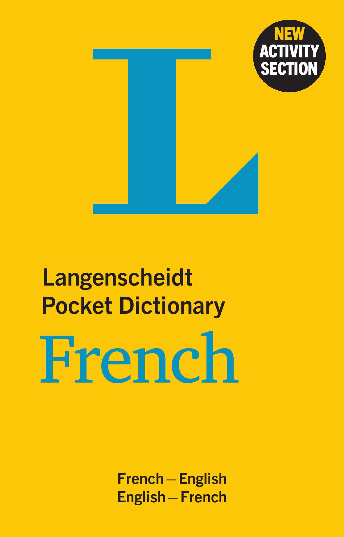 Vorderes Coverbild Langenscheidt Pocket Dictionary French