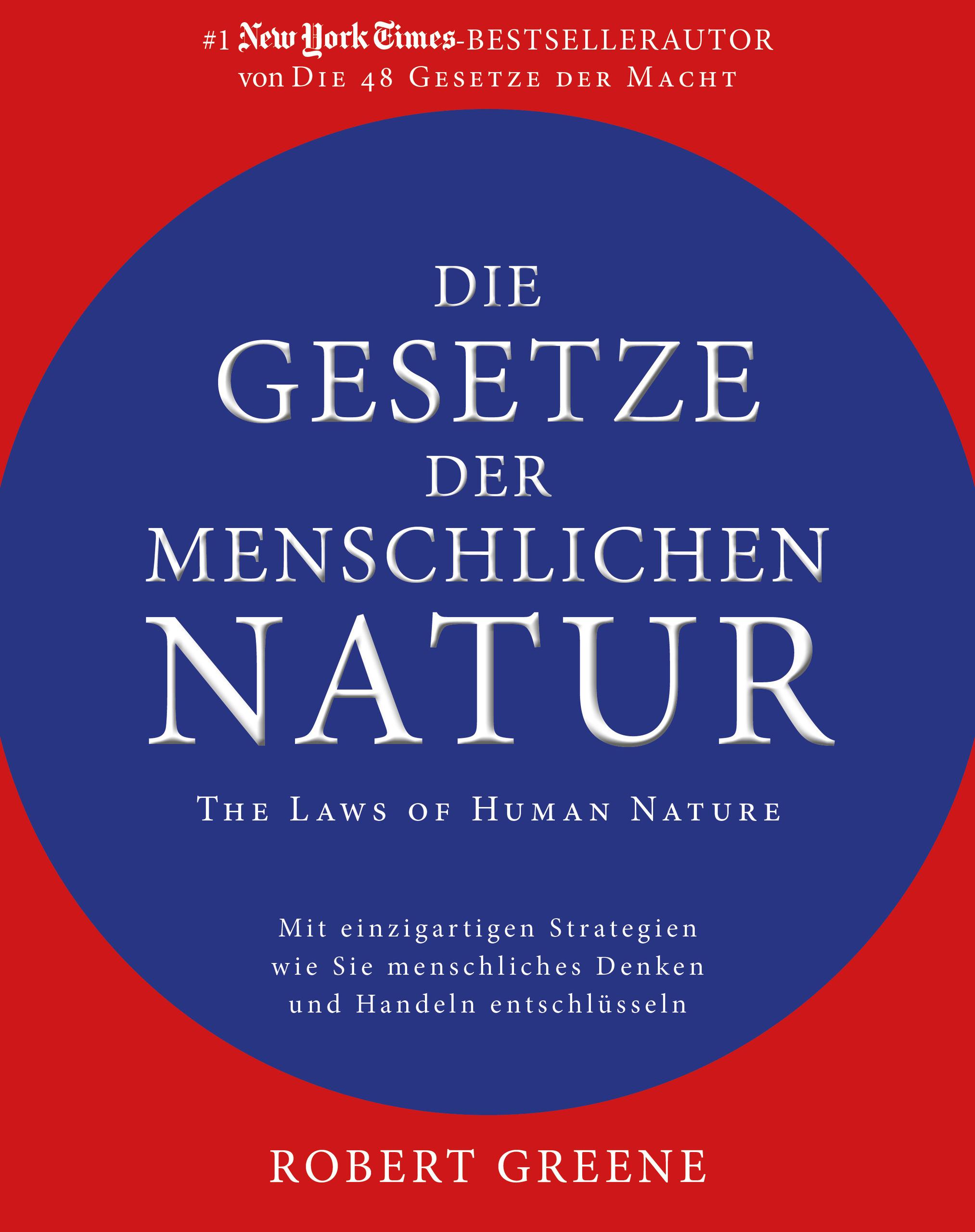 Vorderes Coverbild Die Gesetze der menschlichen Natur - The Laws of Human Nature