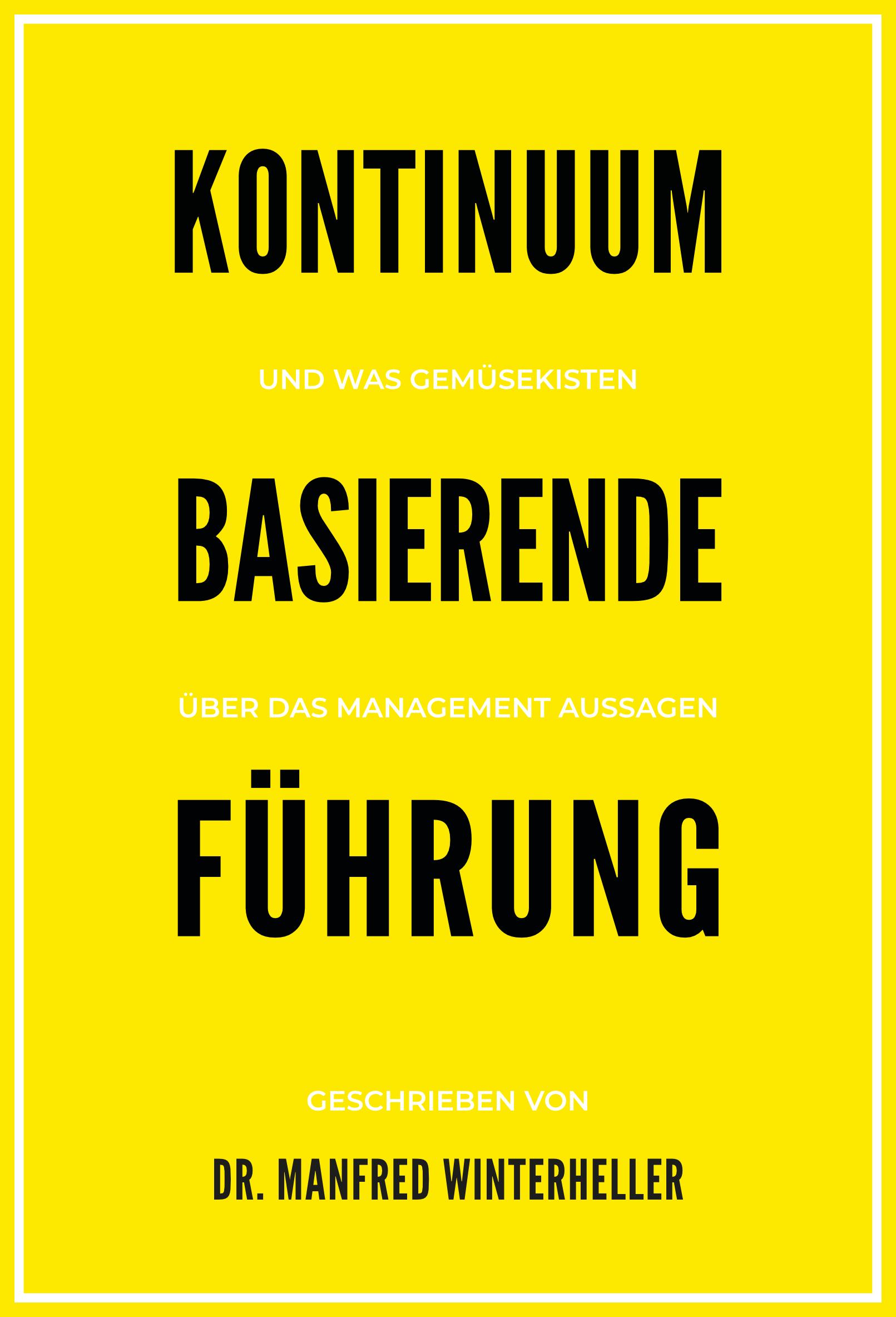Vorderes Coverbild Kontinuum basierende Führung