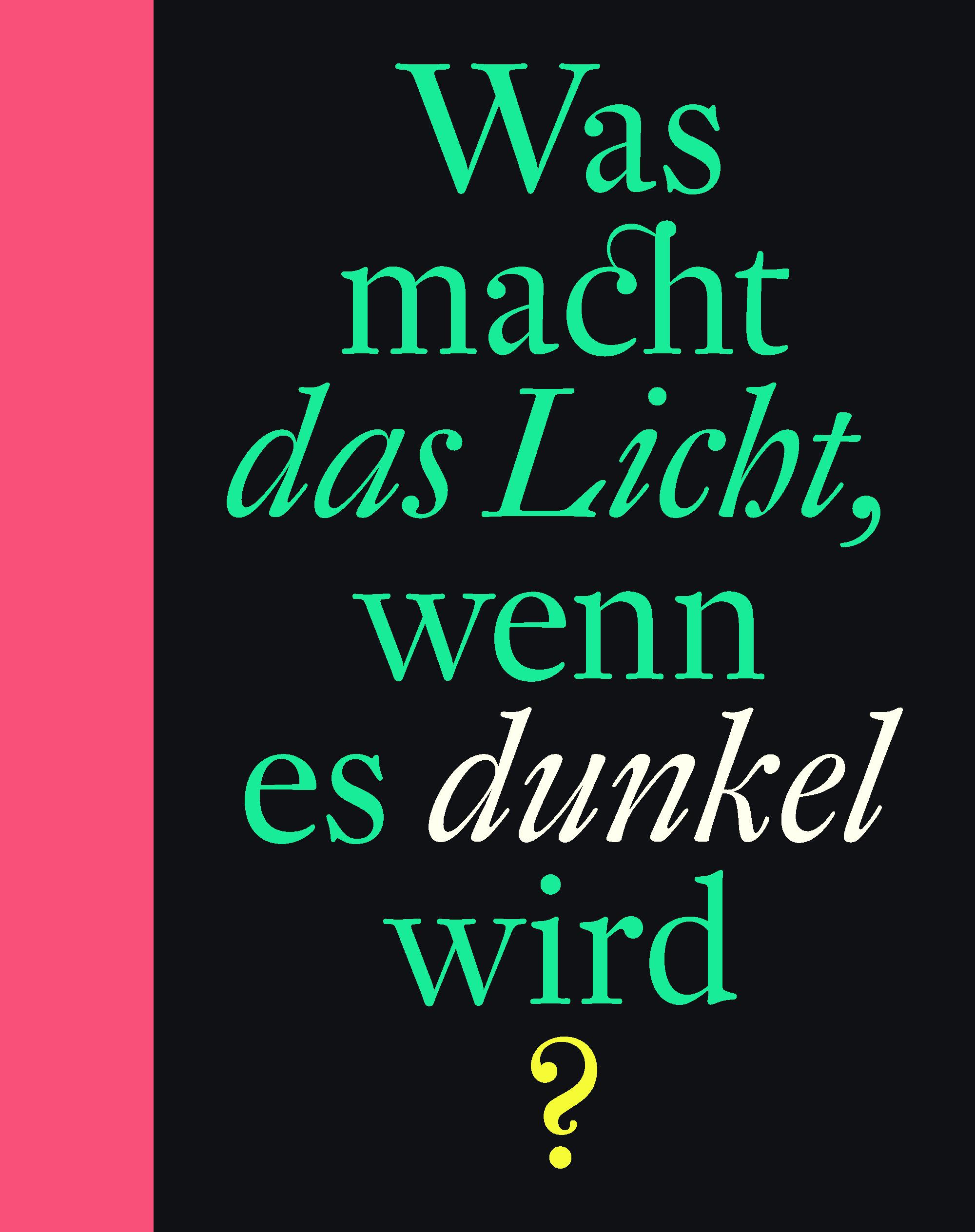 Vorderes Coverbild Was macht das Licht, wenn es dunkel wird?