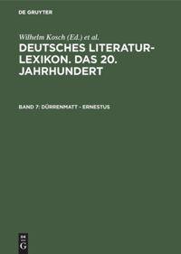 Vorderes Coverbild Dürrenmatt - Ernestus