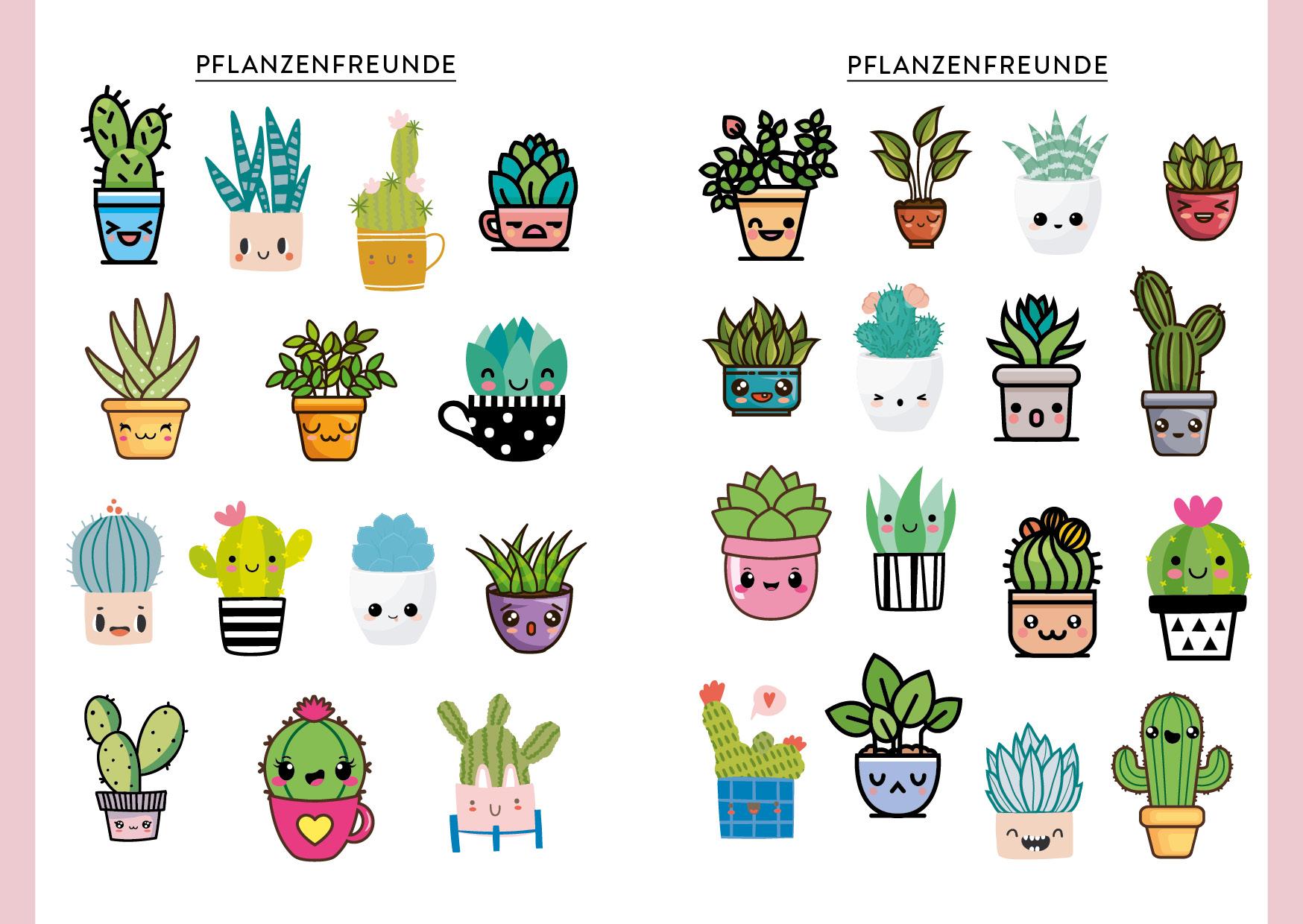 Beispielinhalt (Bild) Kawaii Stickerbuch - Band 1