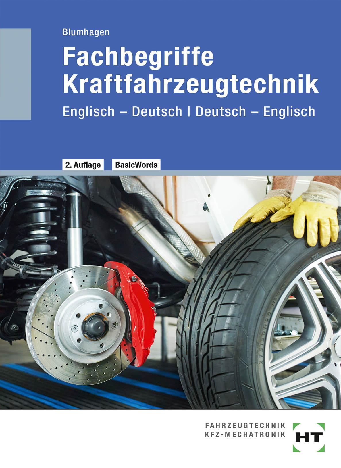 Vorderes Coverbild Fachbegriffe Kraftfahrzeugtechnik