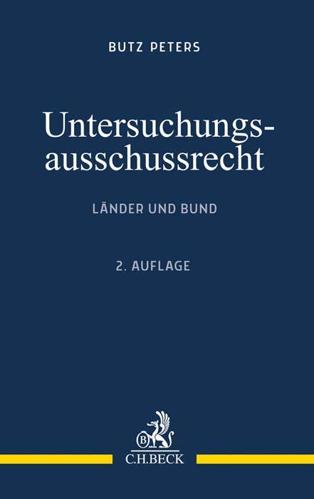 Vorderes Coverbild Untersuchungsausschussrecht