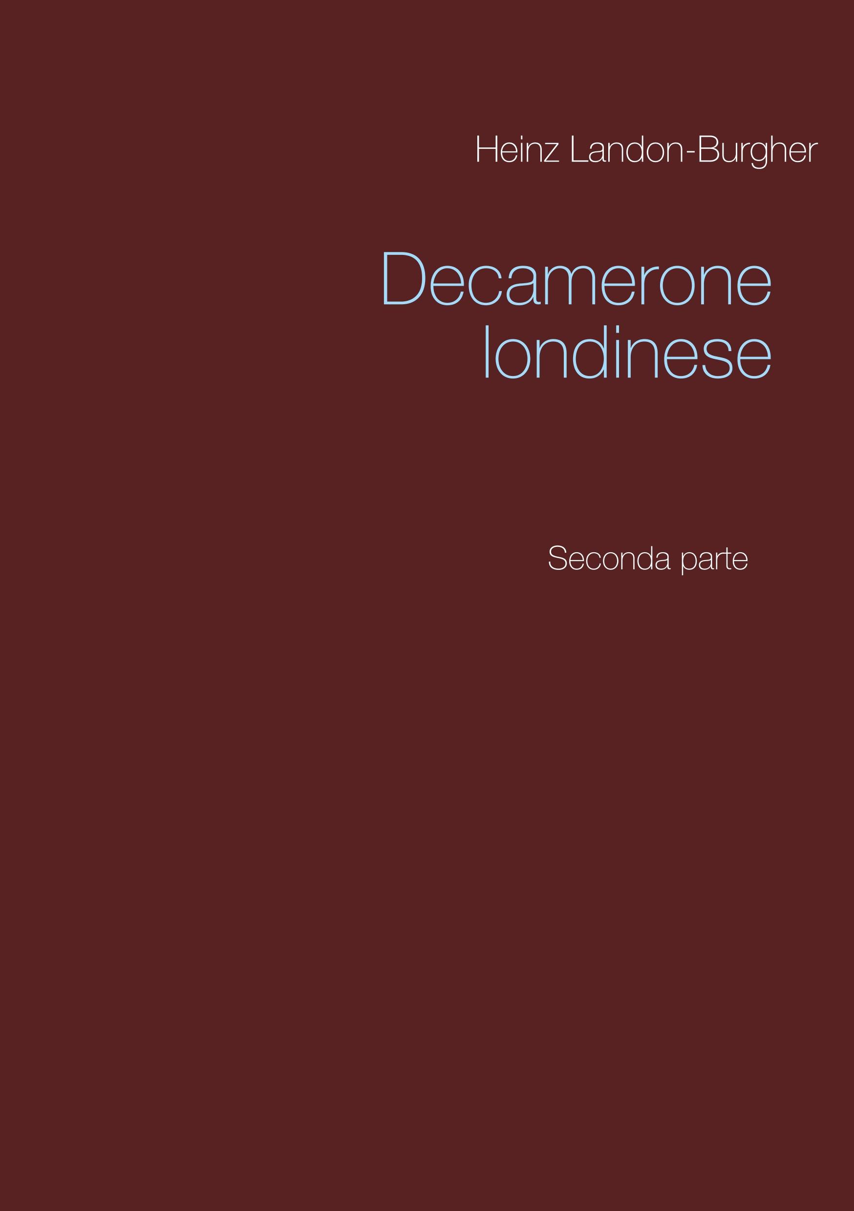 Vorderes Coverbild Decamerone londinese