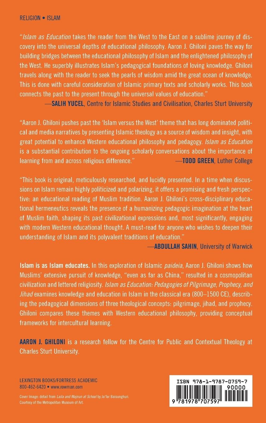 Rückseitencover Islam as Education