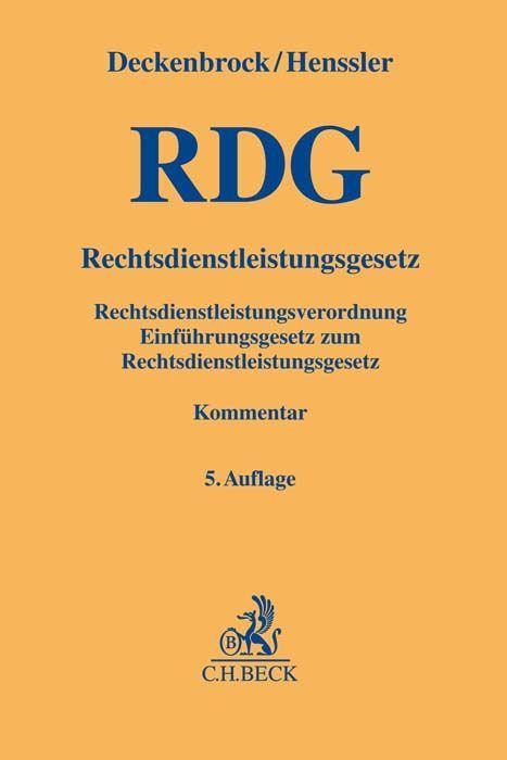 Vorderes Coverbild Rechtsdienstleistungsgesetz