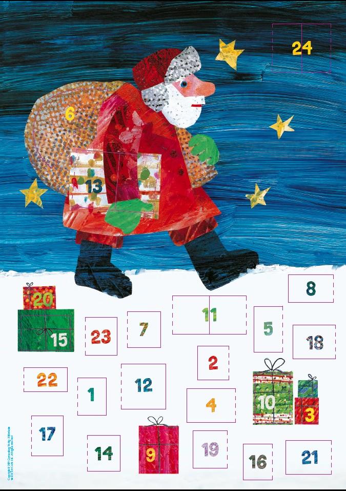 Vorderes Coverbild Die kleine Raupe Nimmersatt - Mein Adventskalender