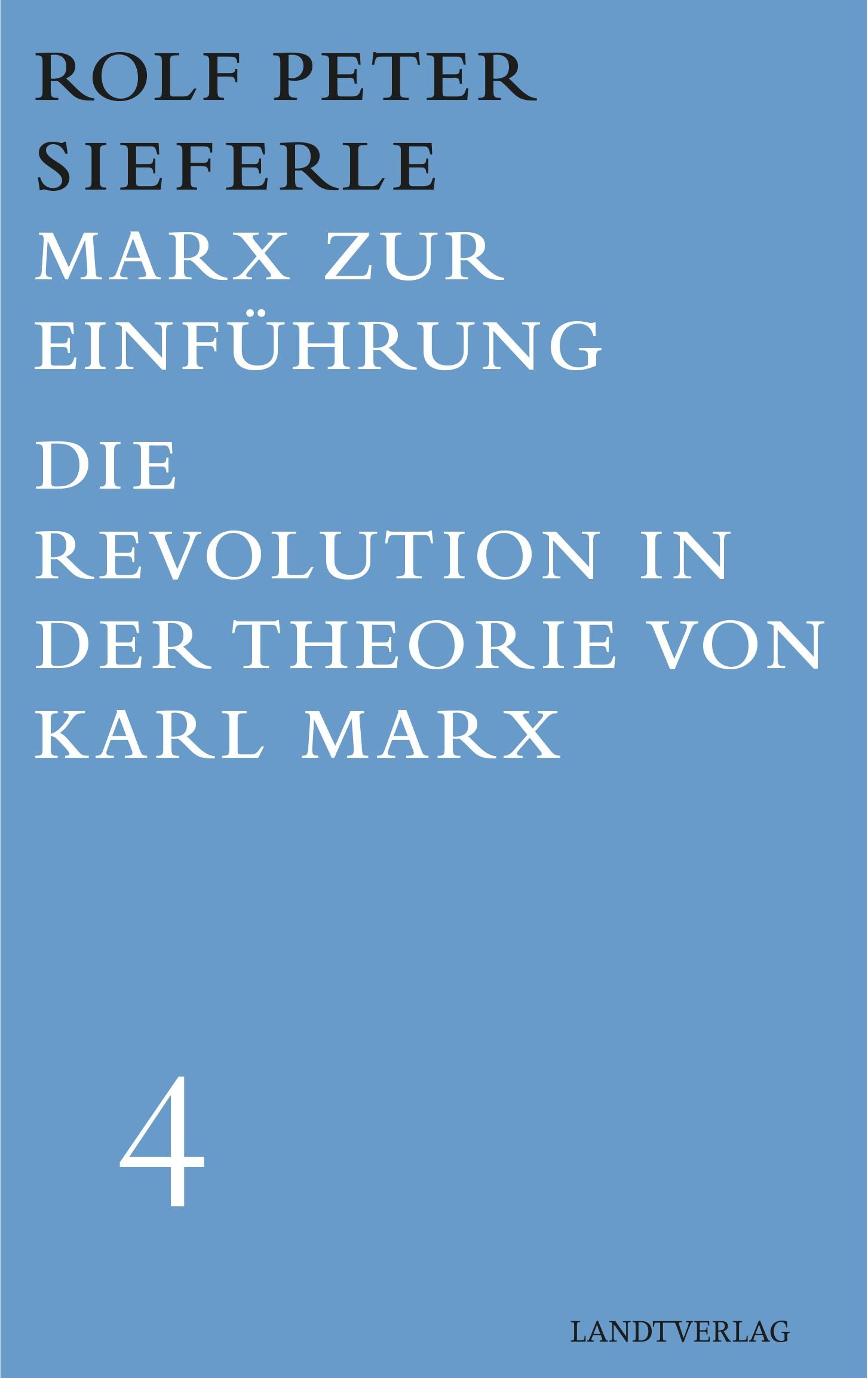 Vorderes Coverbild Marx zur Einführung / Die Revolution in der Theorie von Karl Marx