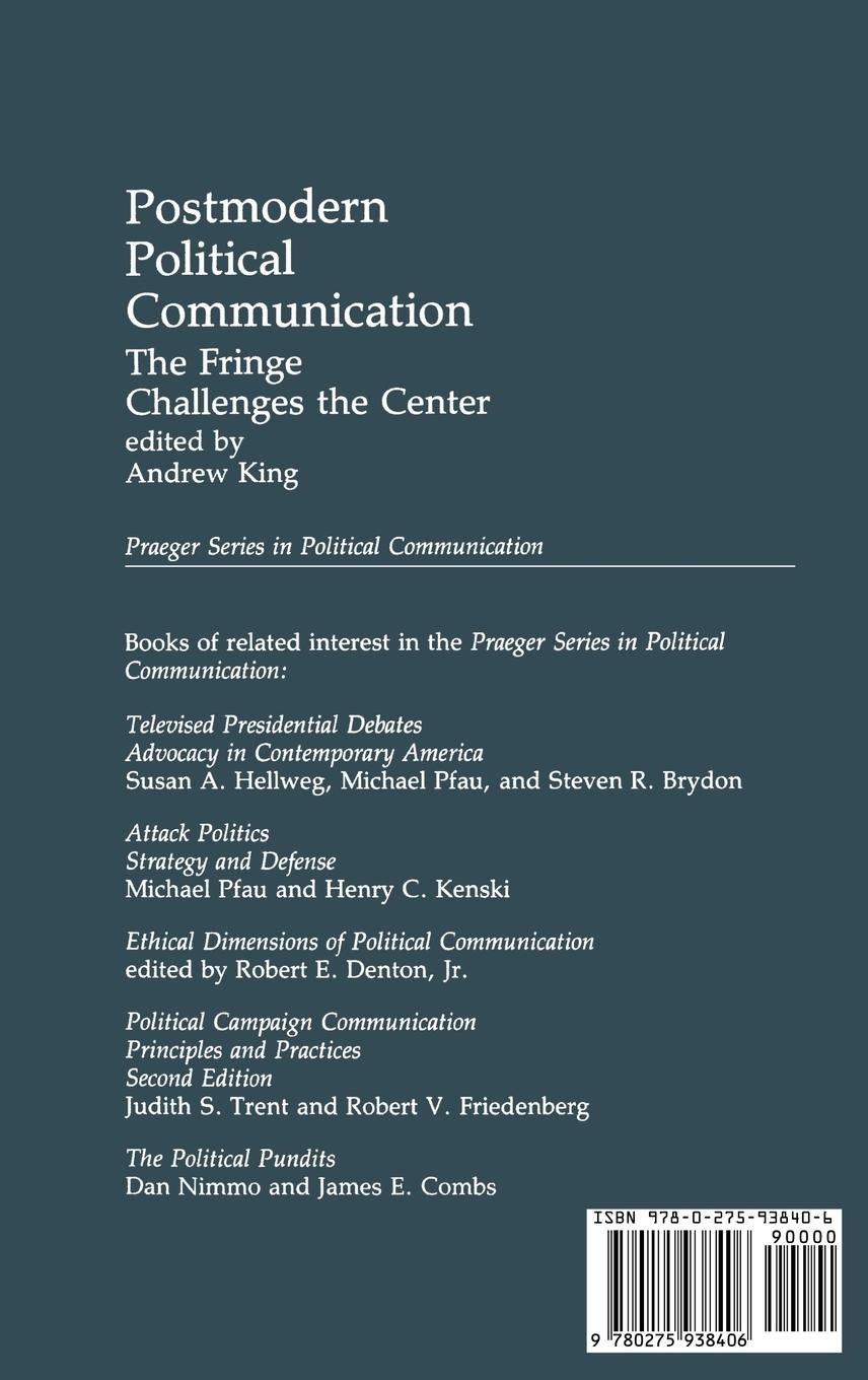 Rückseitencover Postmodern Political Communication