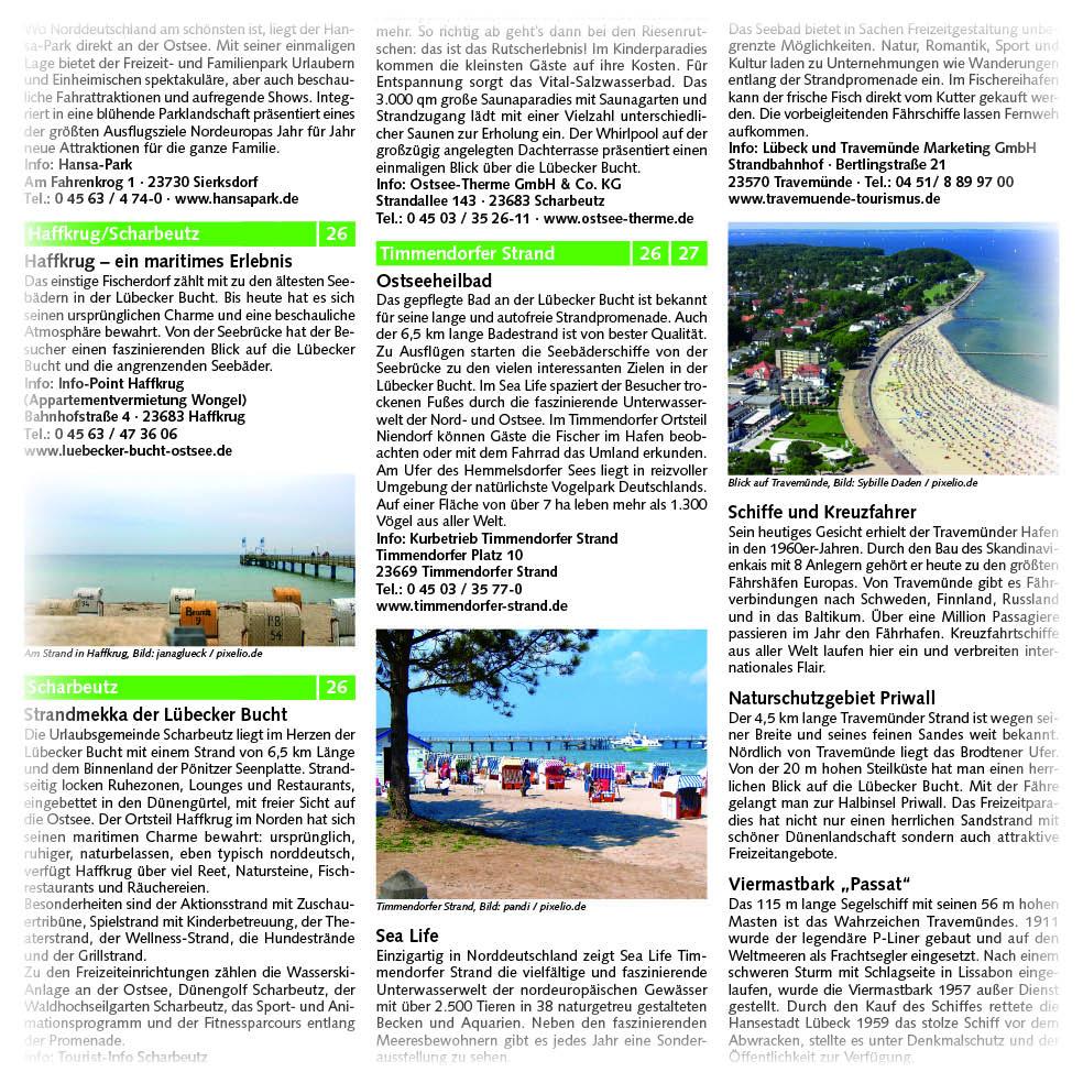 Beispielinhalt (Bild) Ostseeküsten-Radweg 1. Flensburg - Lübeck 1 : 50 000